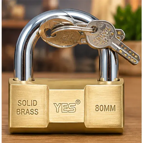 YES Brand Solid Brass Padlock