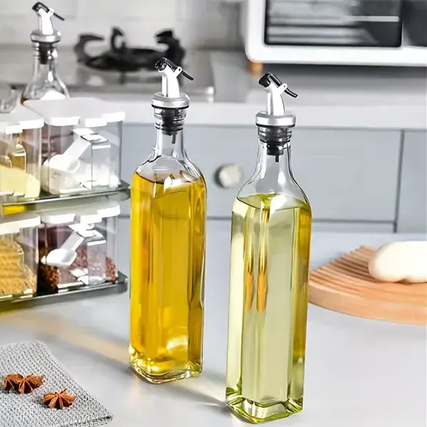 2PCS Glass Oil Controller Bottle