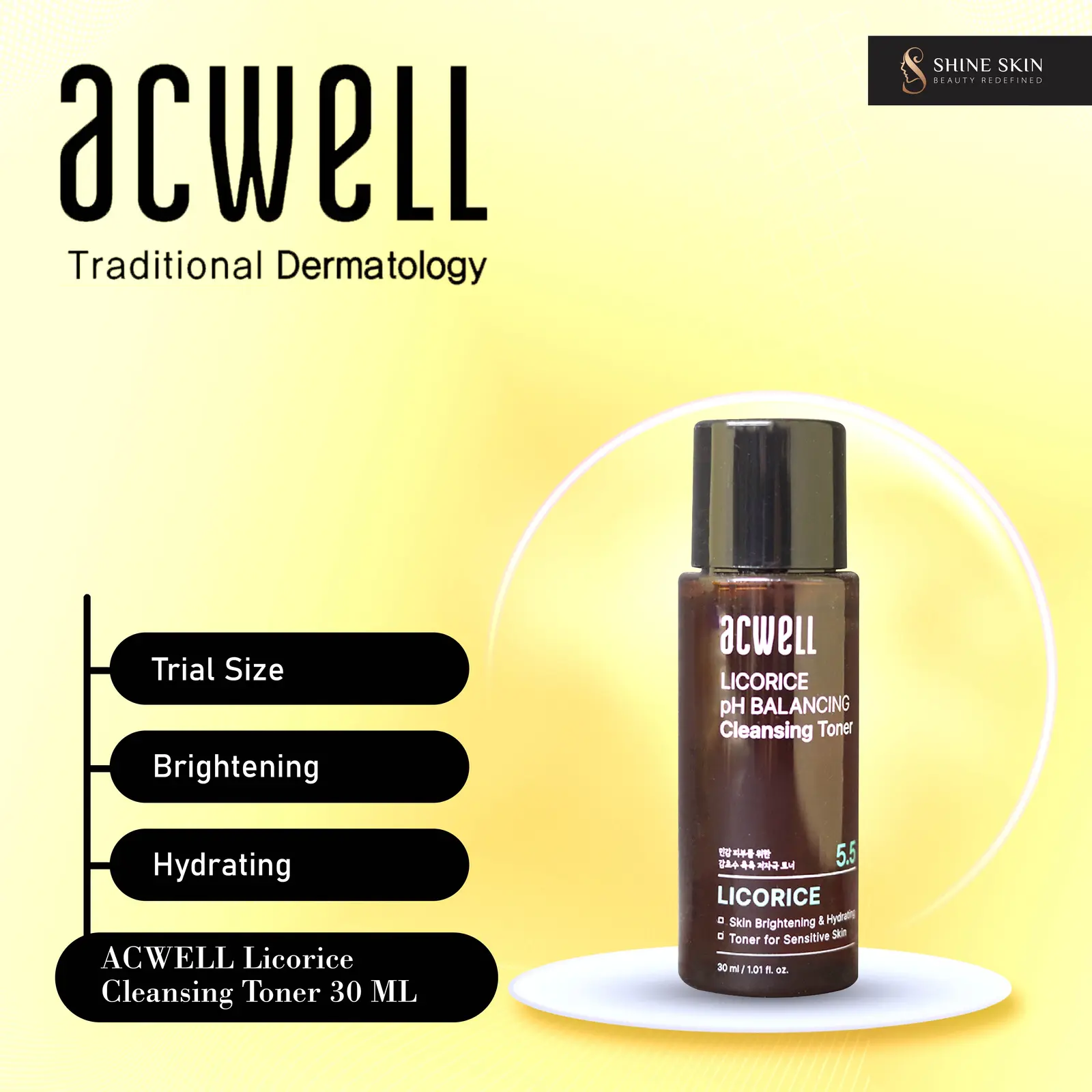 ACWELL Licorice pH Balancing Cleansing Toner 30ML