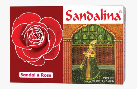 Sandalina Sandal & Rose/ Jasmine  Soap - 150 gm (MRP - 95.00 Taka)