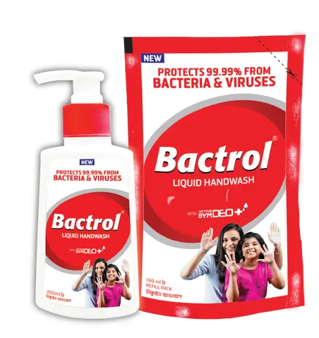 Bactrol Handwash Container - 200 ml - MRP - 110.00 Taka
