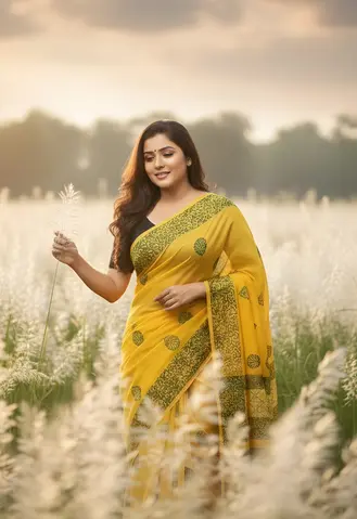শাড়ি: 💛 বসন্তের স্নিগ্ধতা 💛